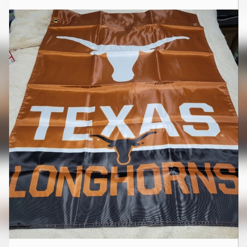 University of Texas Longhorns Tailgate Flag Bevo horns Double Side Team Flag NEW